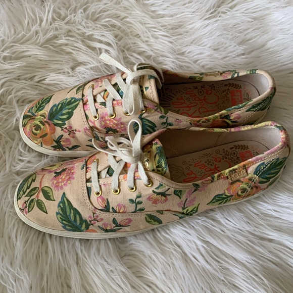 Rifle Paper Co X Keds Champion in Jardin de Paris print. Size 8.5 EUC!! - Picture 7 of 14